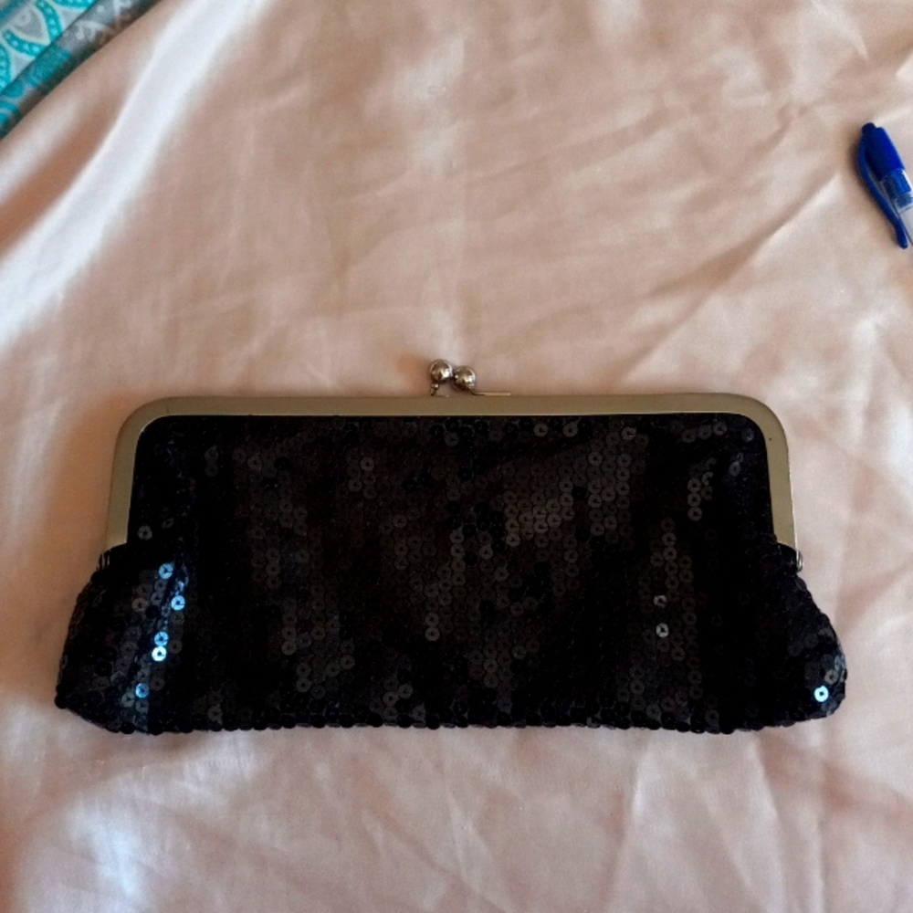 Ann Taylor LOFT Brand New Black Clutch